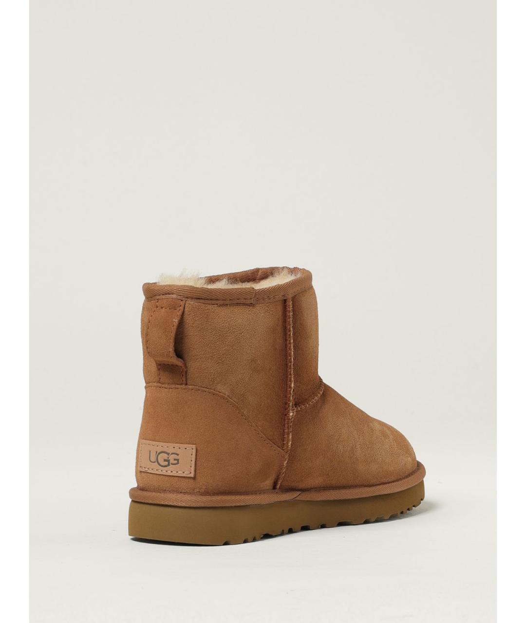 UGG AUSTRALIA Коричневые кожаные полусапоги, фото 3