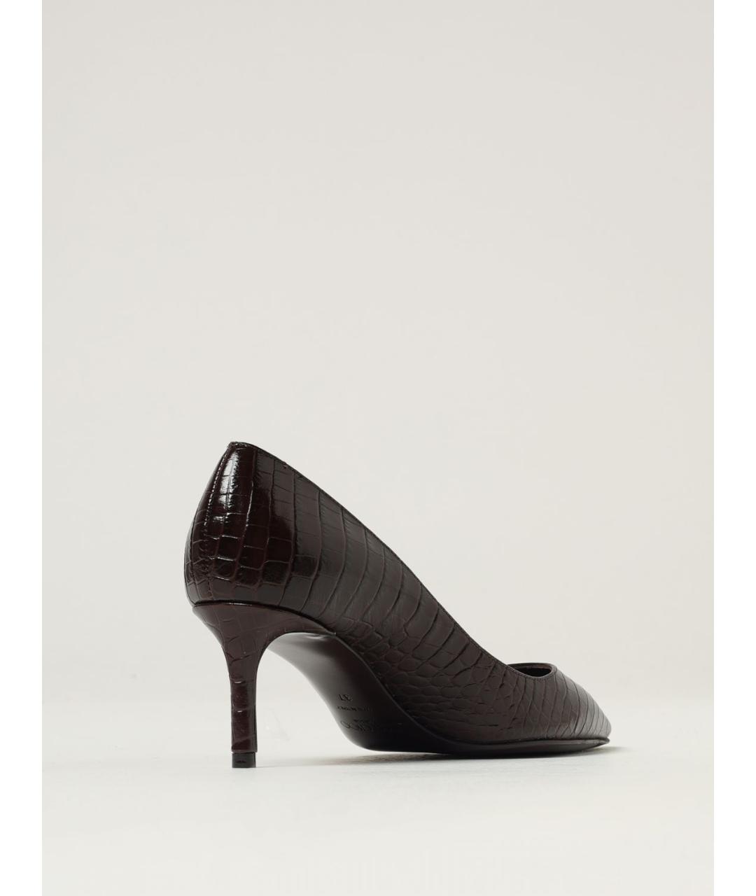JIMMY CHOO Коричневые кожаные туфли, фото 3