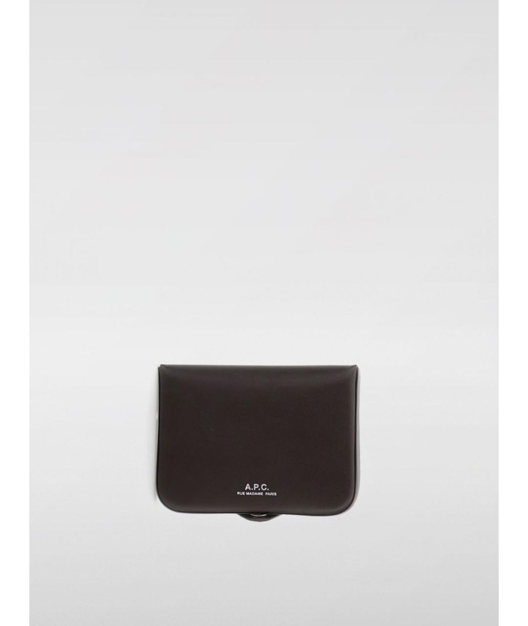 A.P.C. Коричневый кожаный кошелек, фото 4