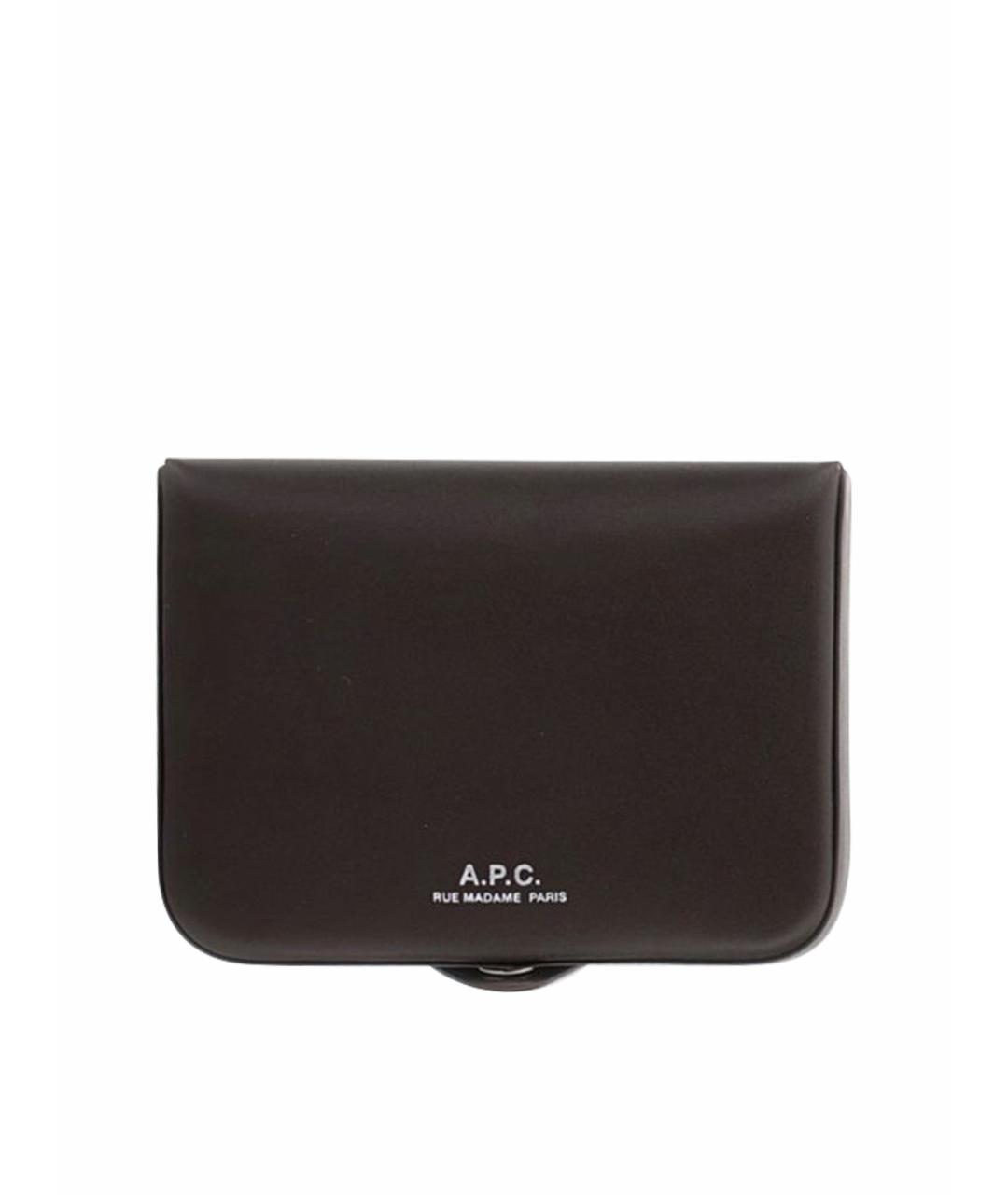 A.P.C. Коричневый кожаный кошелек, фото 1