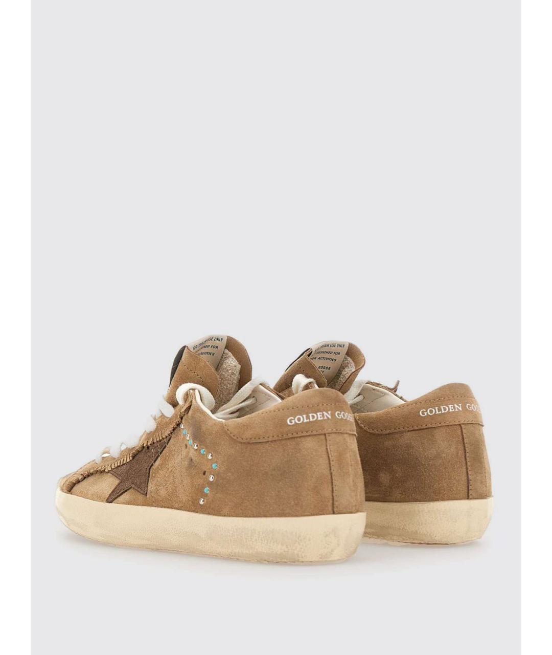 GOLDEN GOOSE DELUXE BRAND Коричневые замшевые кеды, фото 3