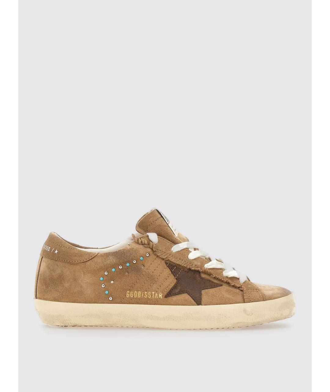 GOLDEN GOOSE DELUXE BRAND Коричневые замшевые кеды, фото 5