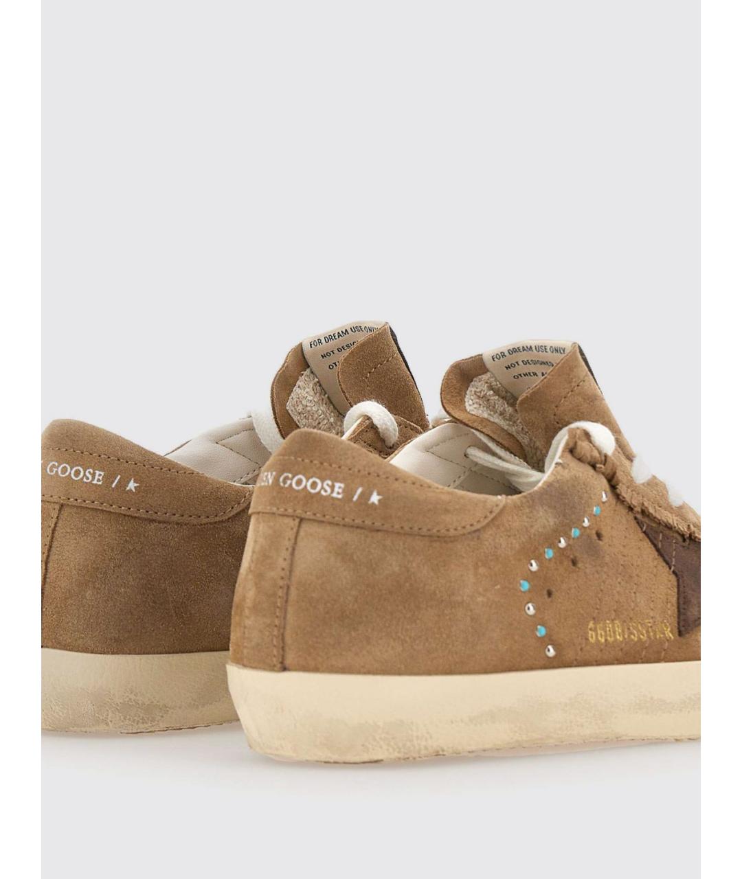 GOLDEN GOOSE DELUXE BRAND Коричневые замшевые кеды, фото 4
