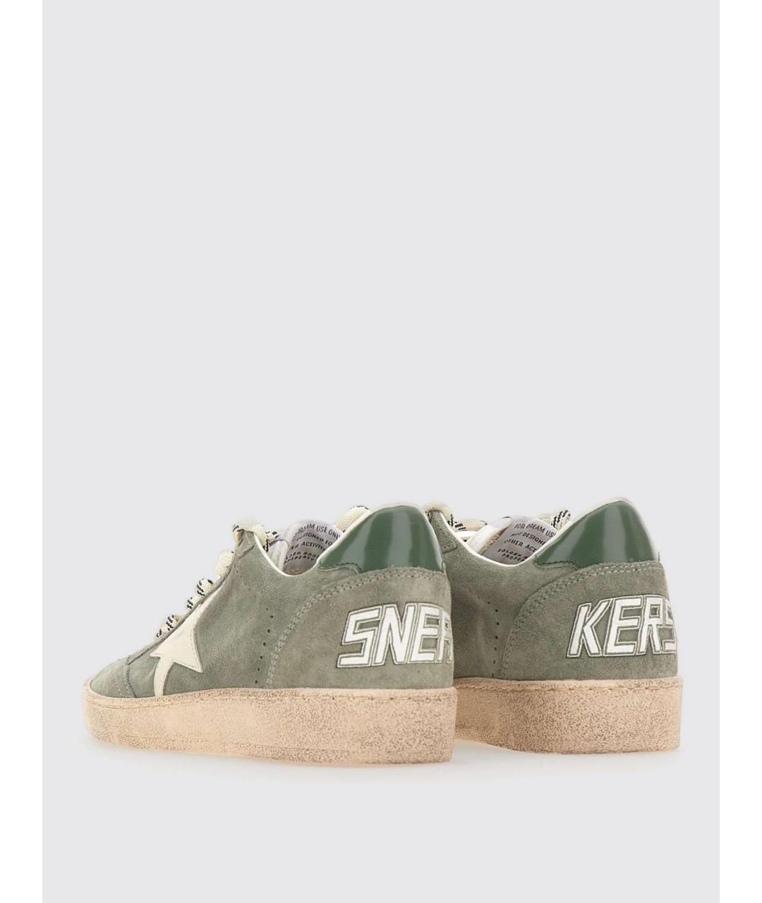 GOLDEN GOOSE DELUXE BRAND Зеленые замшевые кеды, фото 3