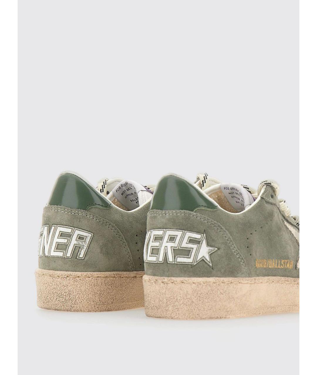 GOLDEN GOOSE DELUXE BRAND Зеленые замшевые кеды, фото 4