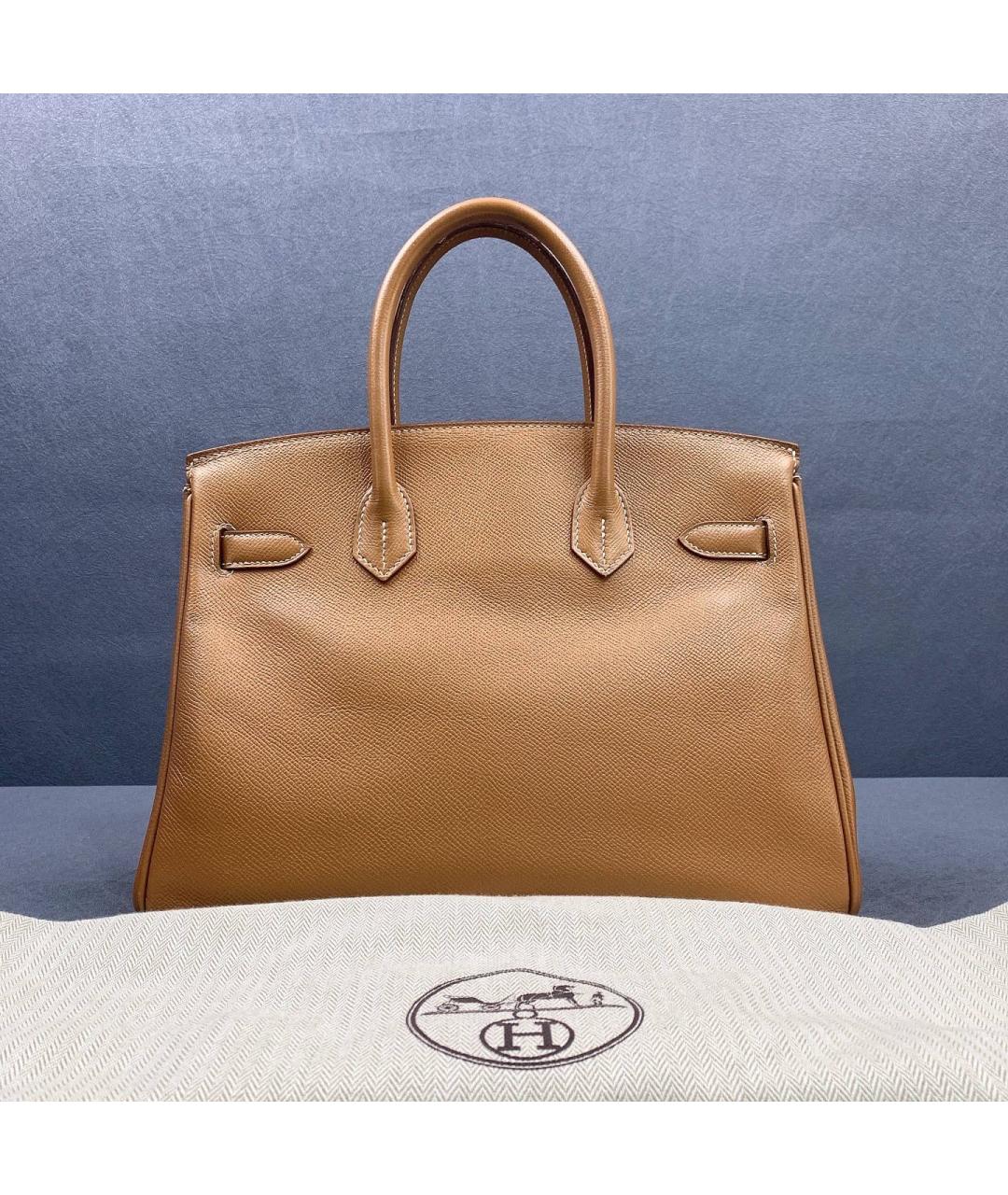 HERMES Коричневая кожаная сумка через плечо, фото 2