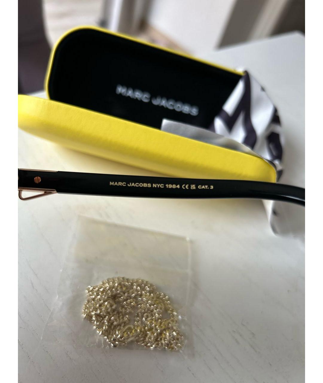 MARC JACOBS Черные металлические солнцезащитные очки, фото 2