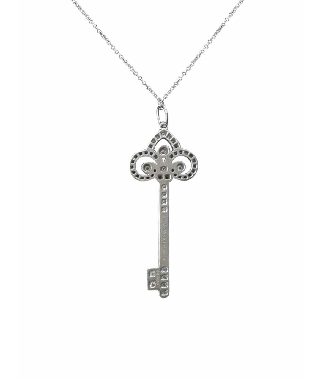 TIFFANY&CO Серебряное платиновое колье, фото 1
