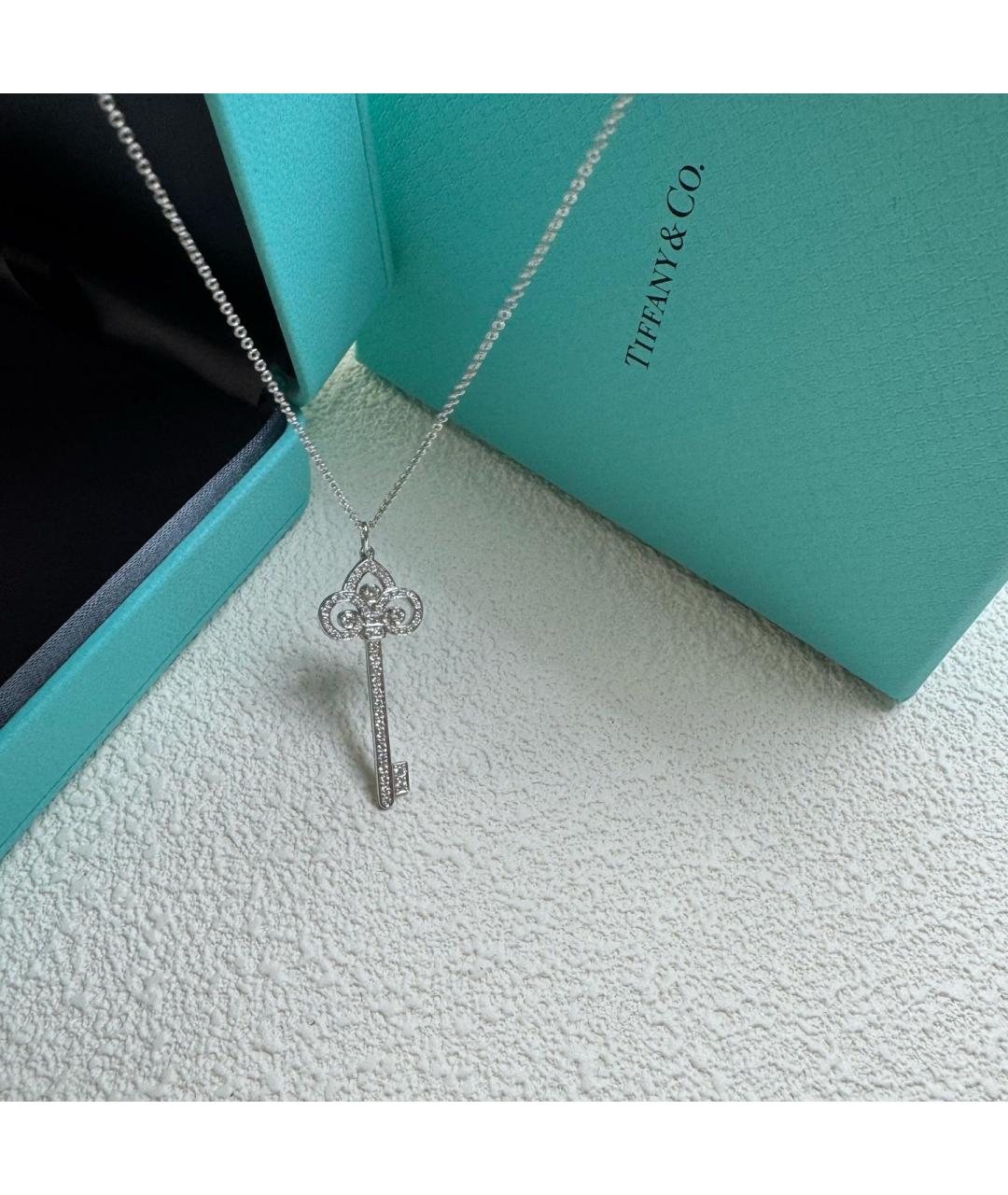 TIFFANY&CO Серебряное платиновое колье, фото 2