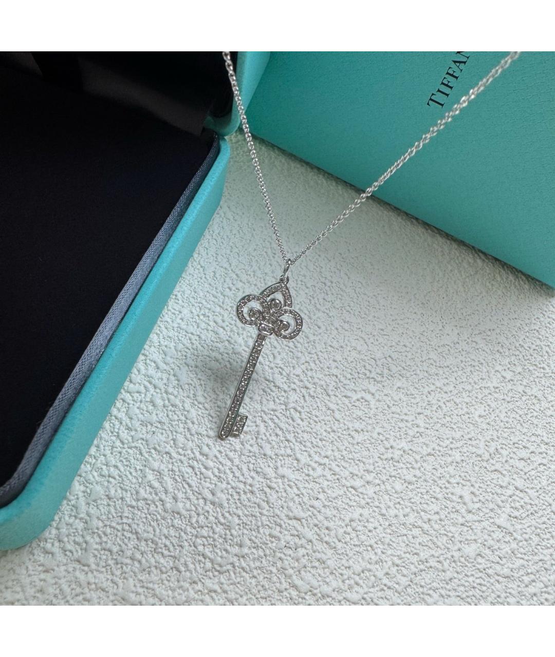 TIFFANY&CO Серебряное платиновое колье, фото 3