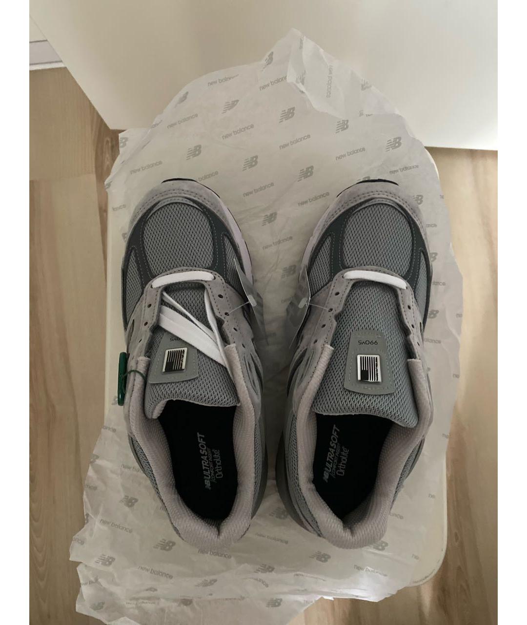 NEW BALANCE Серые замшевые кроссовки, фото 3