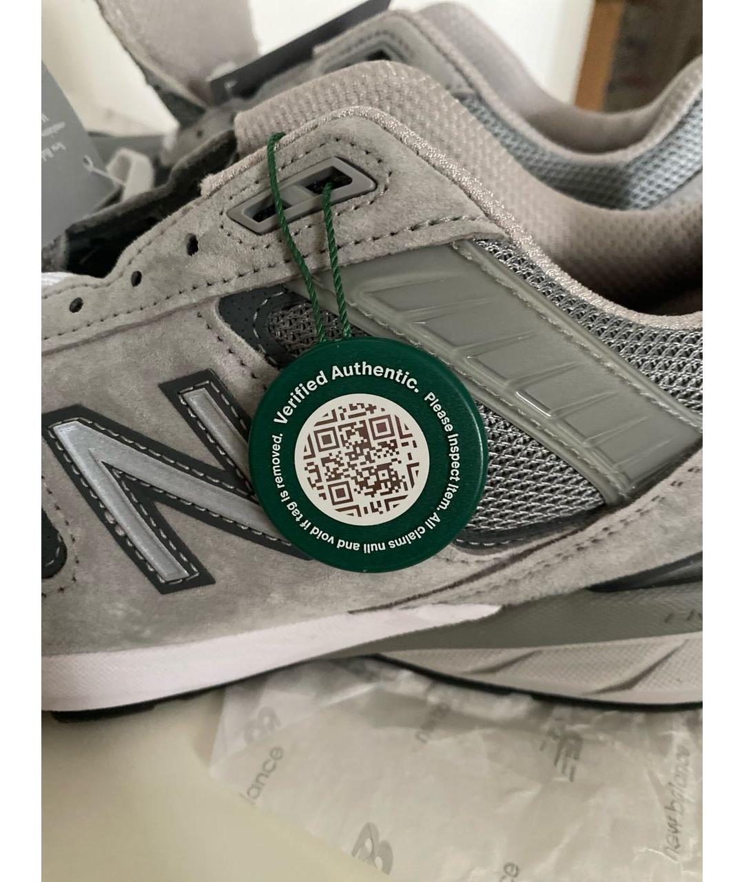 NEW BALANCE Серые замшевые кроссовки, фото 6