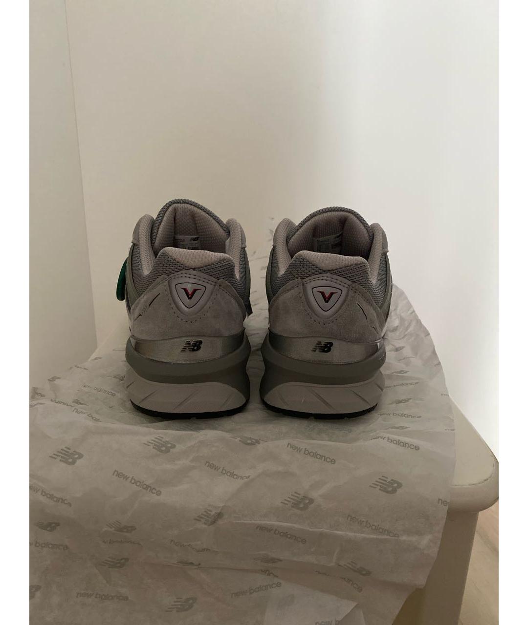 NEW BALANCE Серые замшевые кроссовки, фото 4