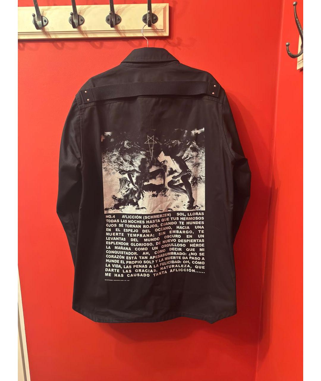 RICK OWENS DRKSHDW Черная хлопковая кэжуал рубашка, фото 2