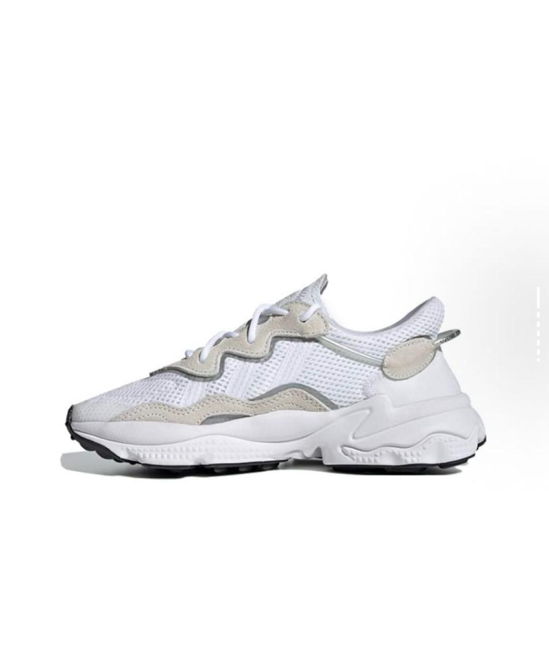 ADIDAS Белые текстильные кроссовки, фото 3