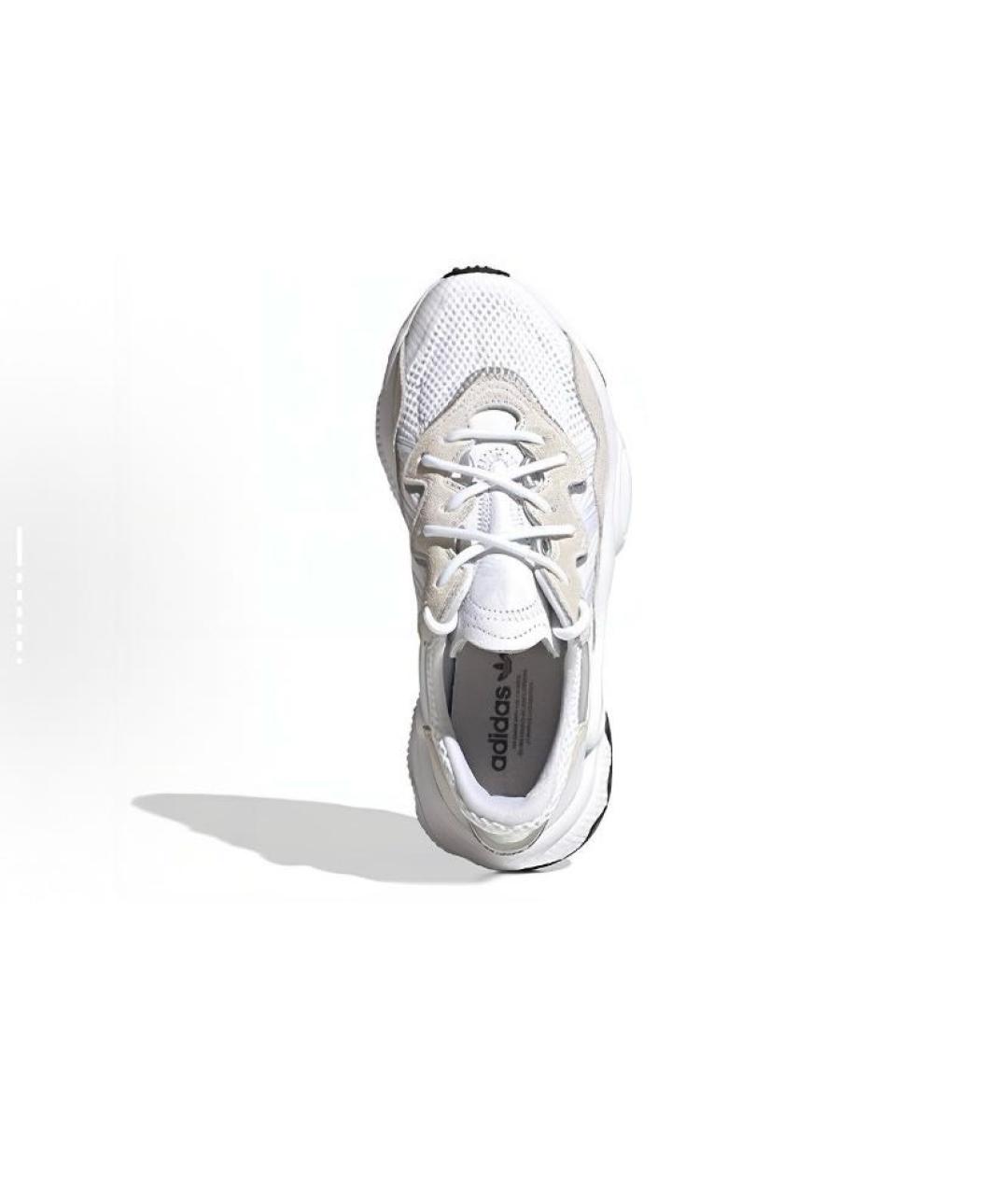 ADIDAS Белые текстильные кроссовки, фото 6