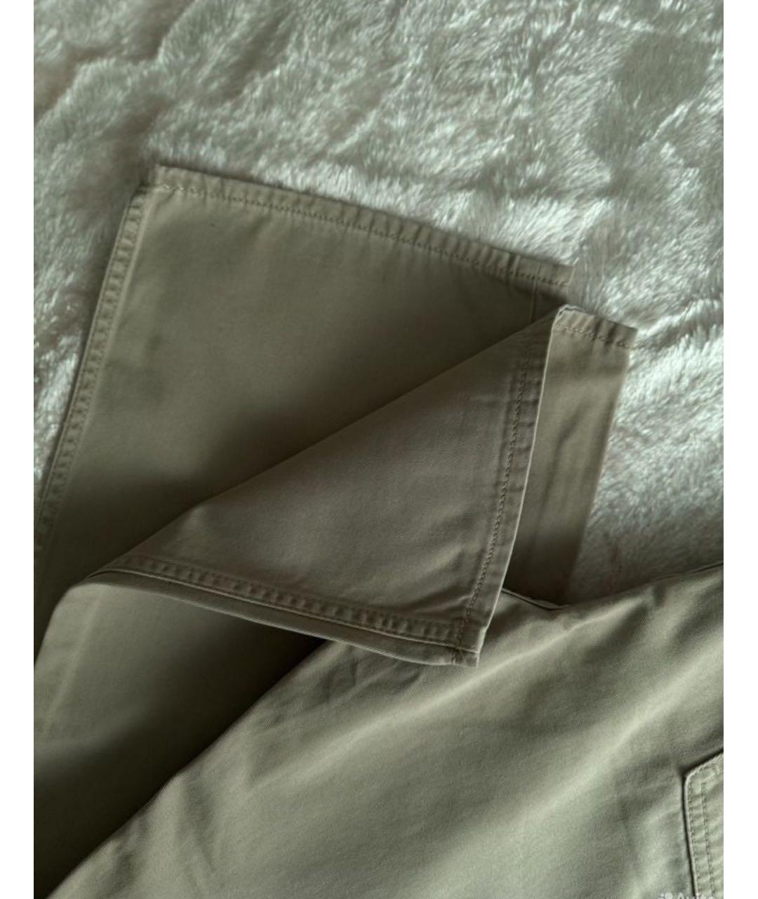 POLO RALPH LAUREN Бежевые хлопковые прямые джинсы, фото 7