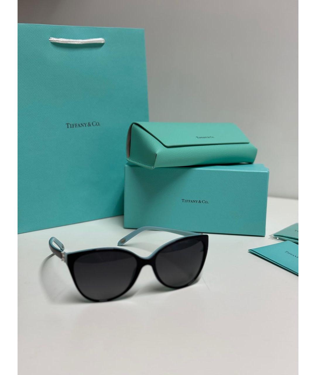TIFFANY&CO Черные пластиковые солнцезащитные очки, фото 3