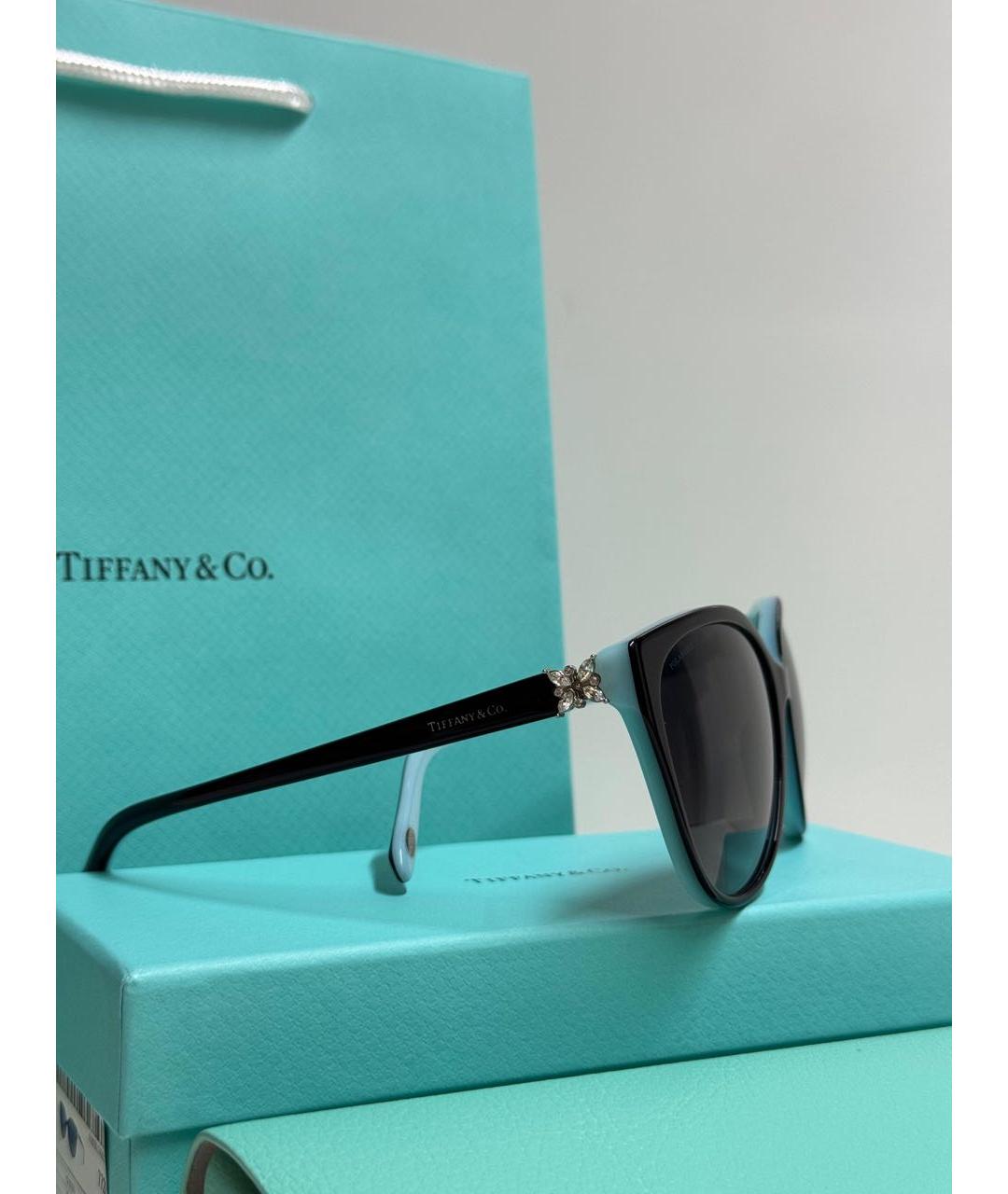 TIFFANY&CO Черные пластиковые солнцезащитные очки, фото 5