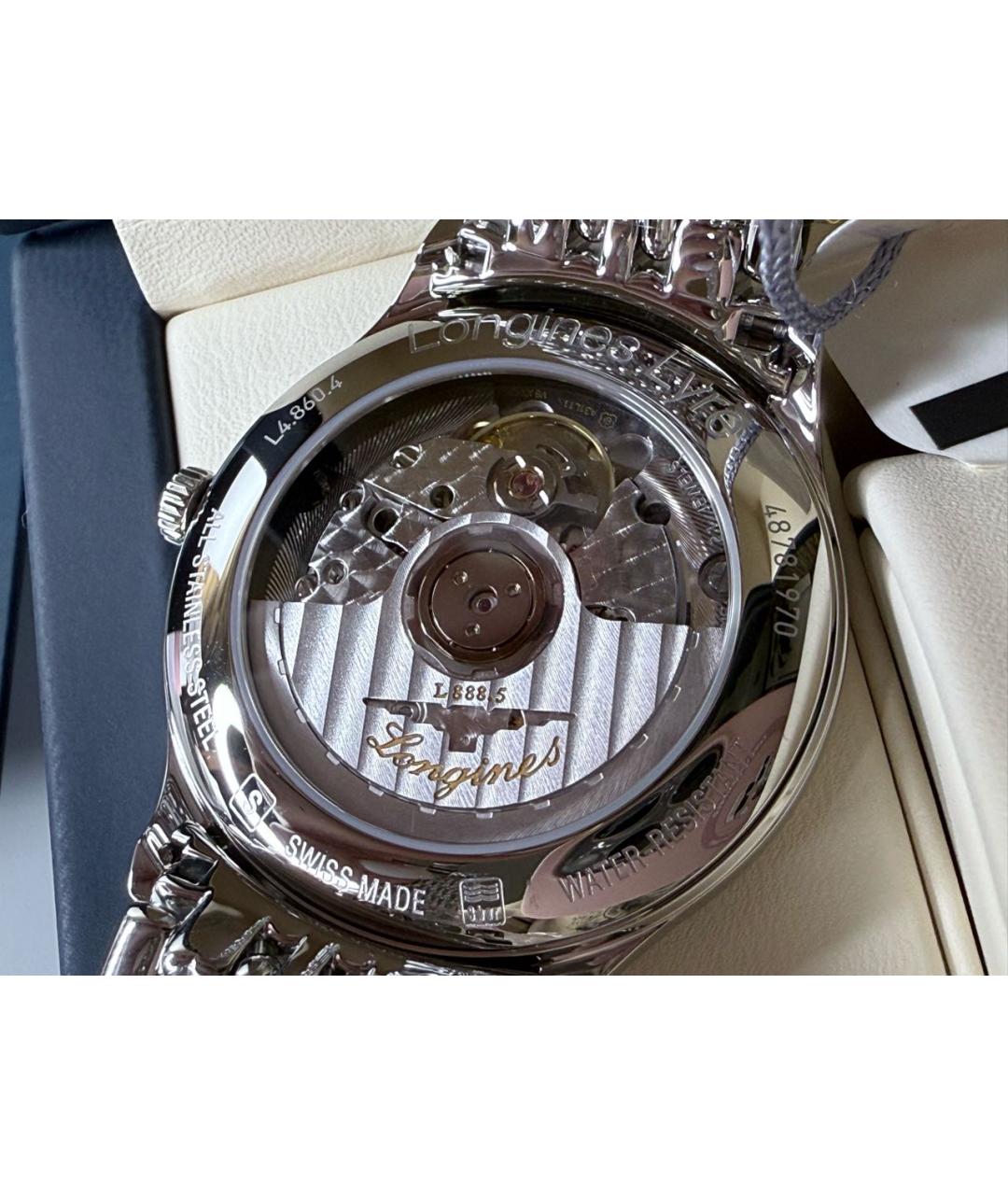 LONGINES Серебряные металлические часы, фото 6