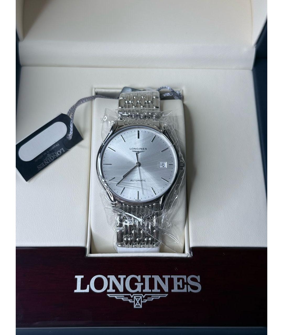 LONGINES Серебряные металлические часы, фото 5