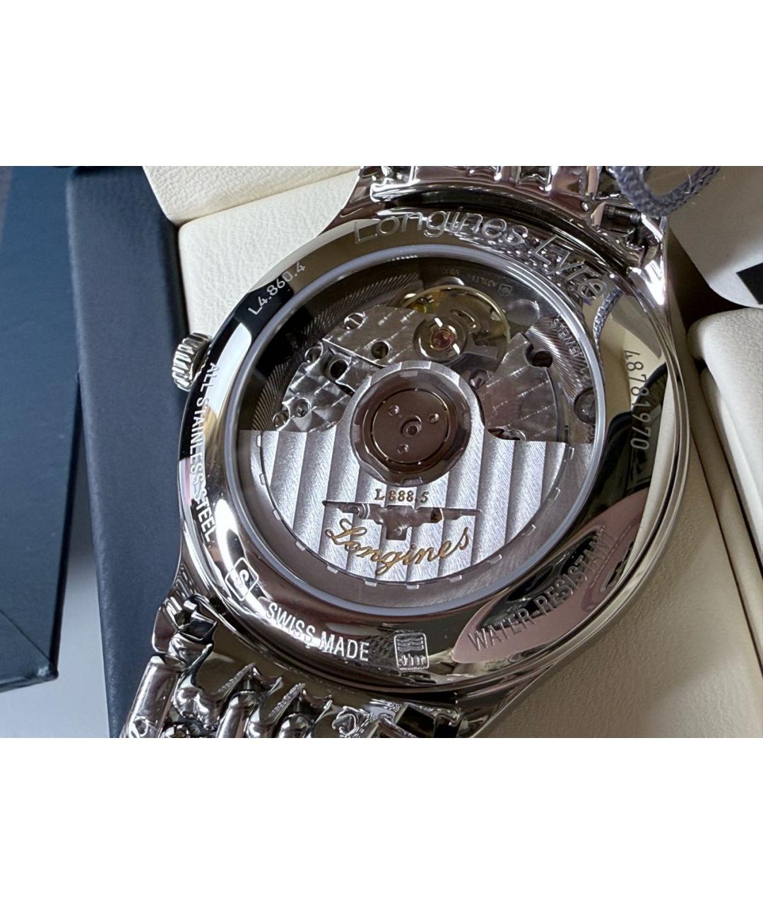 LONGINES Серебряные металлические часы, фото 2