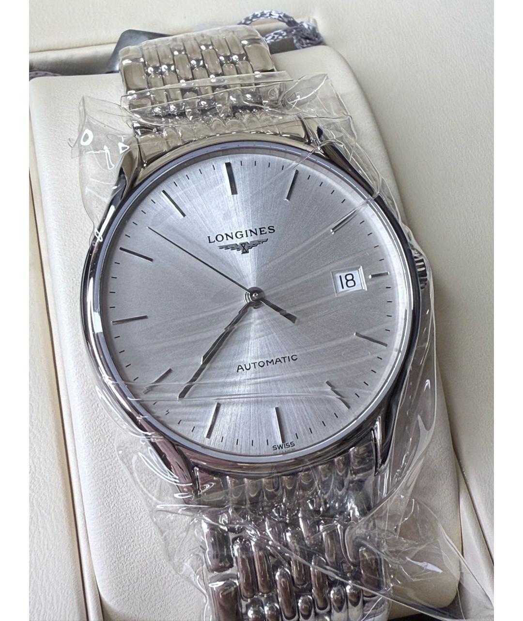 LONGINES Серебряные металлические часы, фото 7