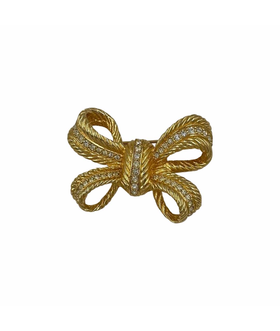 CHRISTIAN DIOR Золотая позолоченная булавка / брошь, фото 1