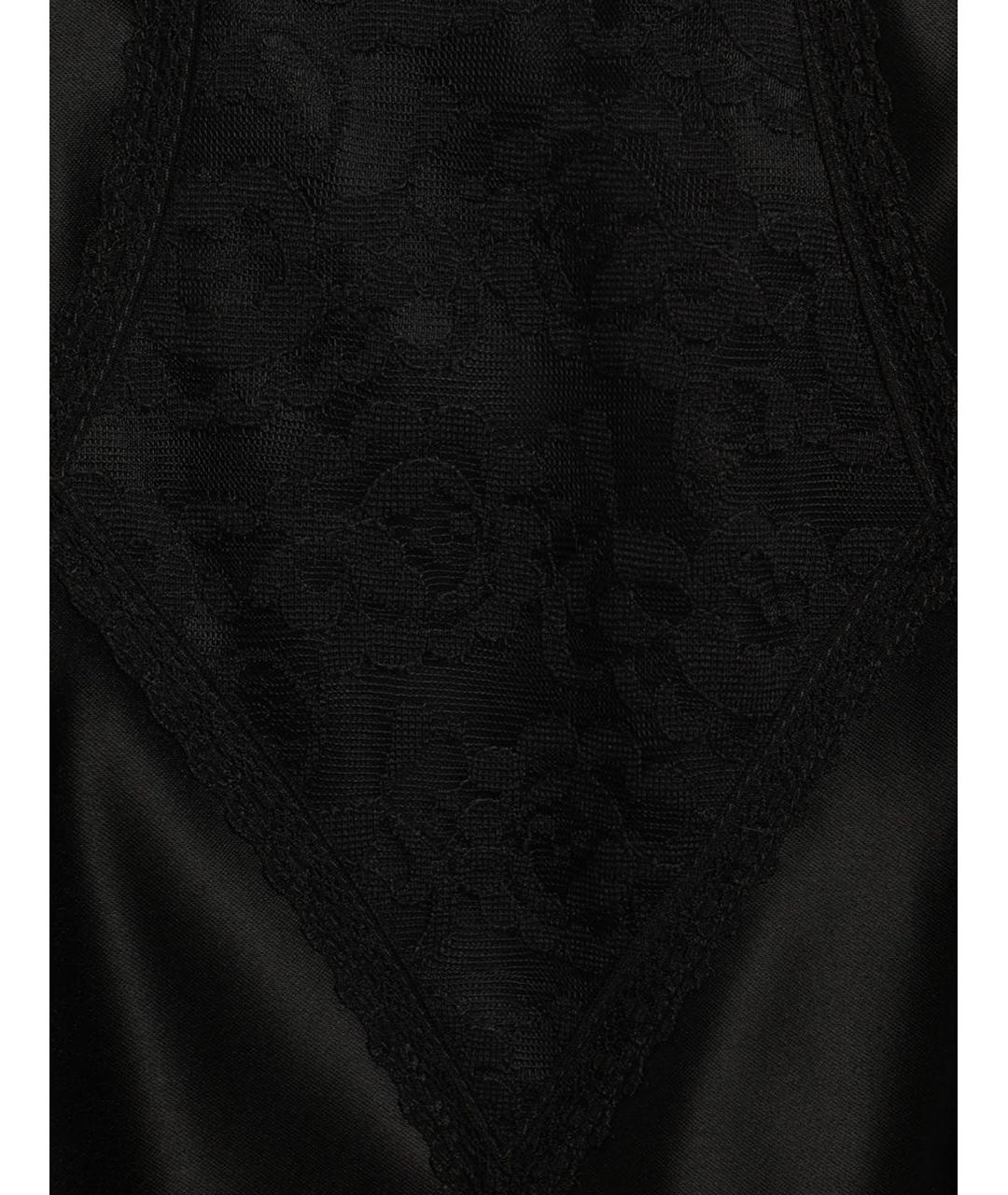 DOLCE&GABBANA Черная вискозная юбка миди, фото 3