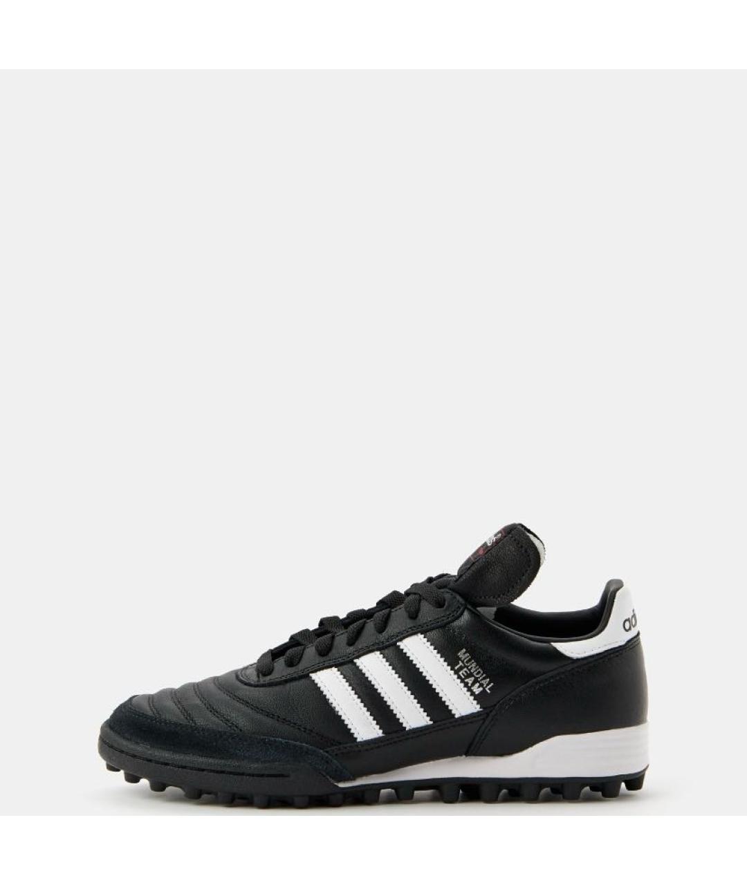 ADIDAS Черные кожаные кроссовки, фото 2