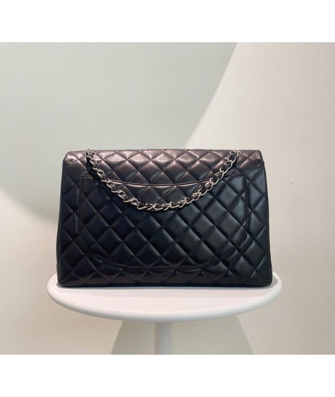 CHANEL Черная кожаная сумка через плечо, фото 3