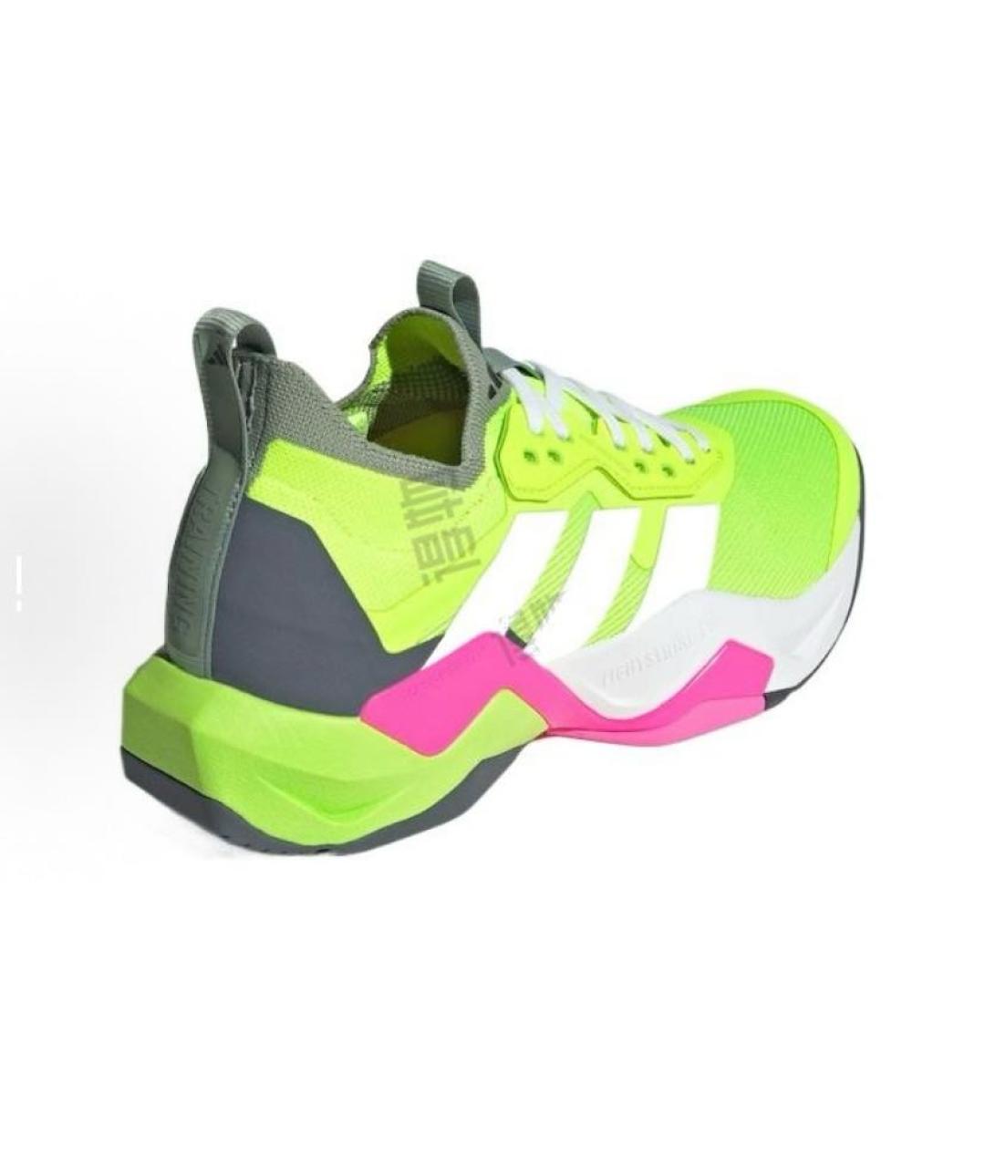ADIDAS Салатовые текстильные кроссовки, фото 3