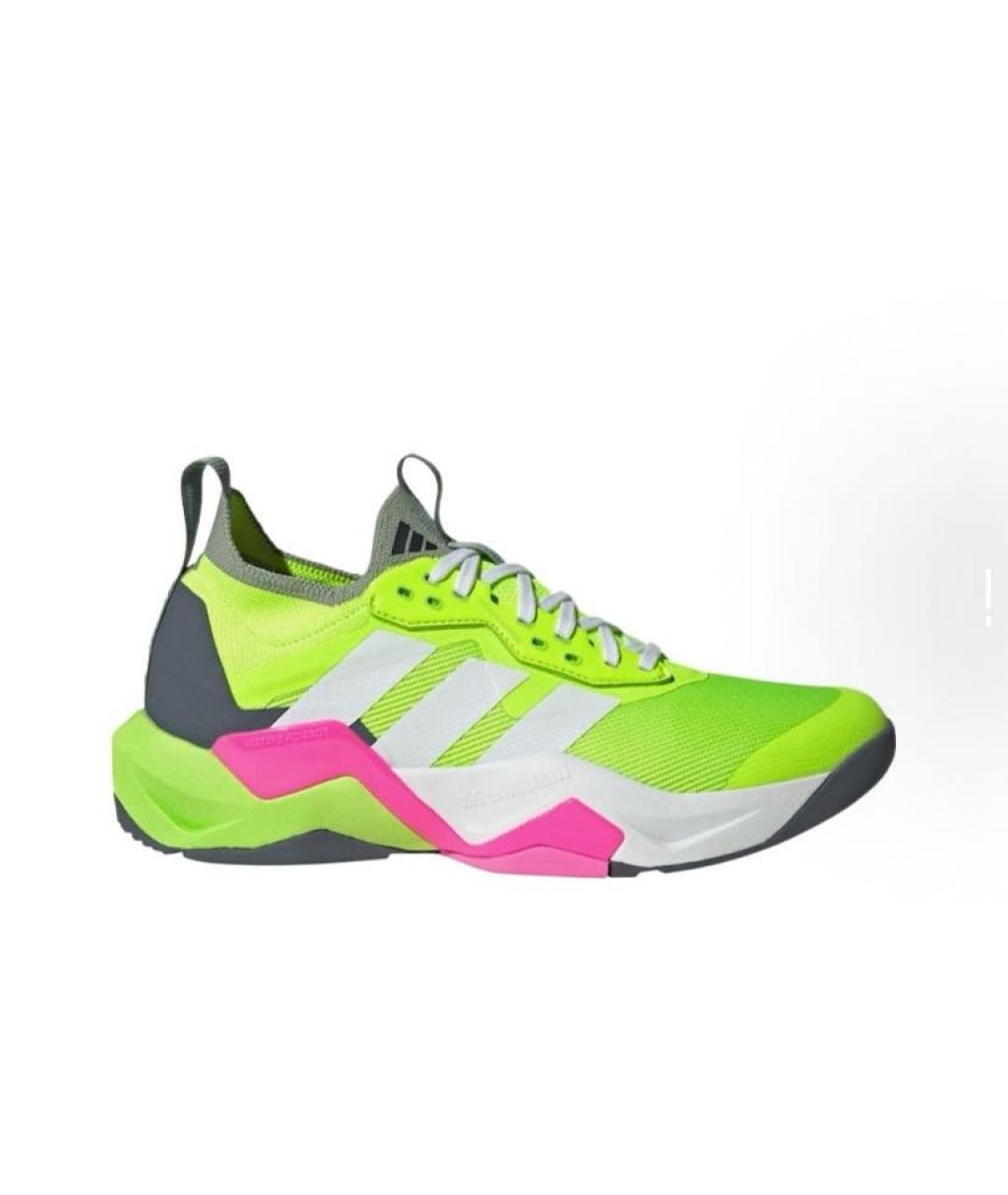 ADIDAS Салатовые текстильные кроссовки, фото 6