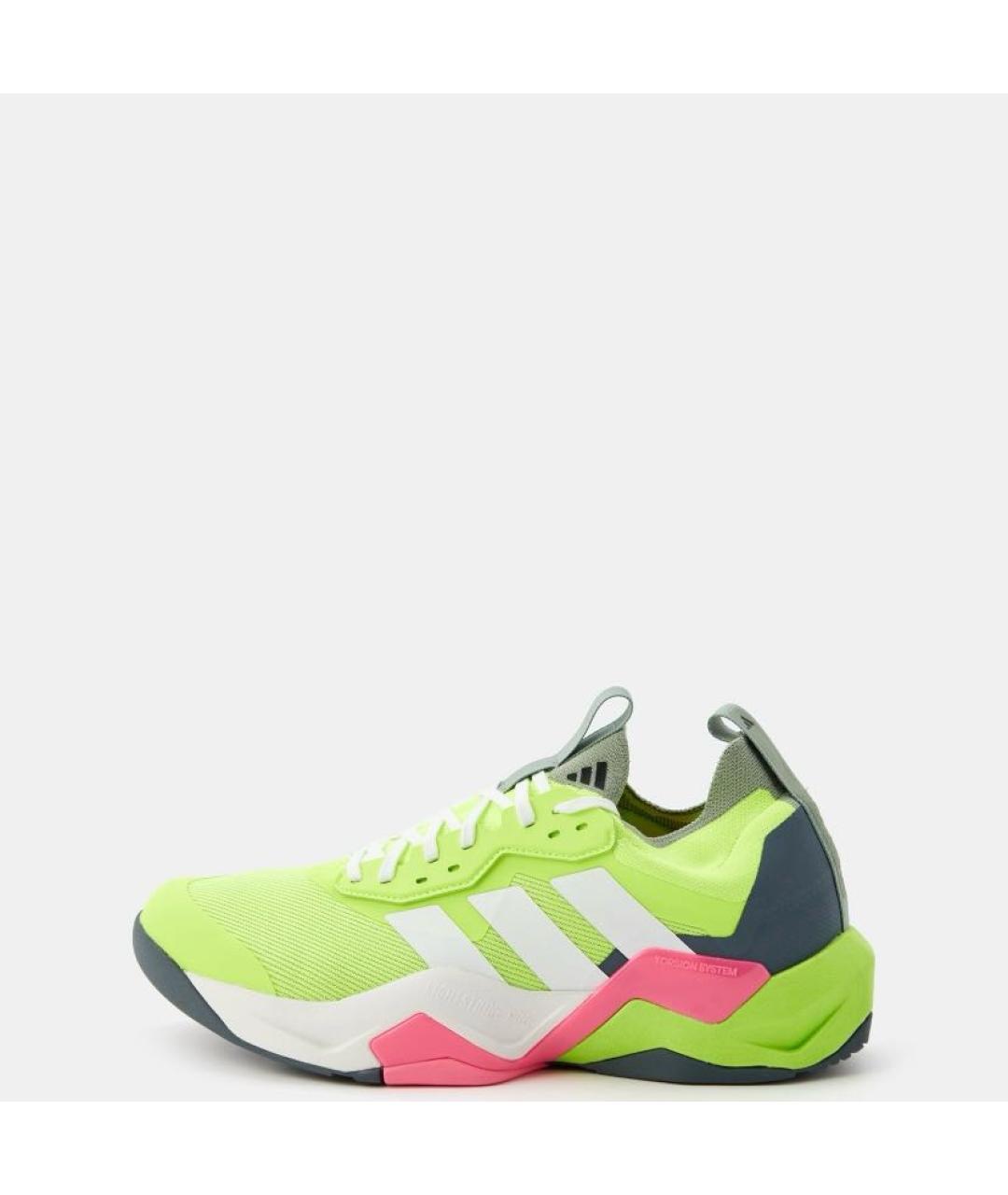 ADIDAS Салатовые текстильные кроссовки, фото 2