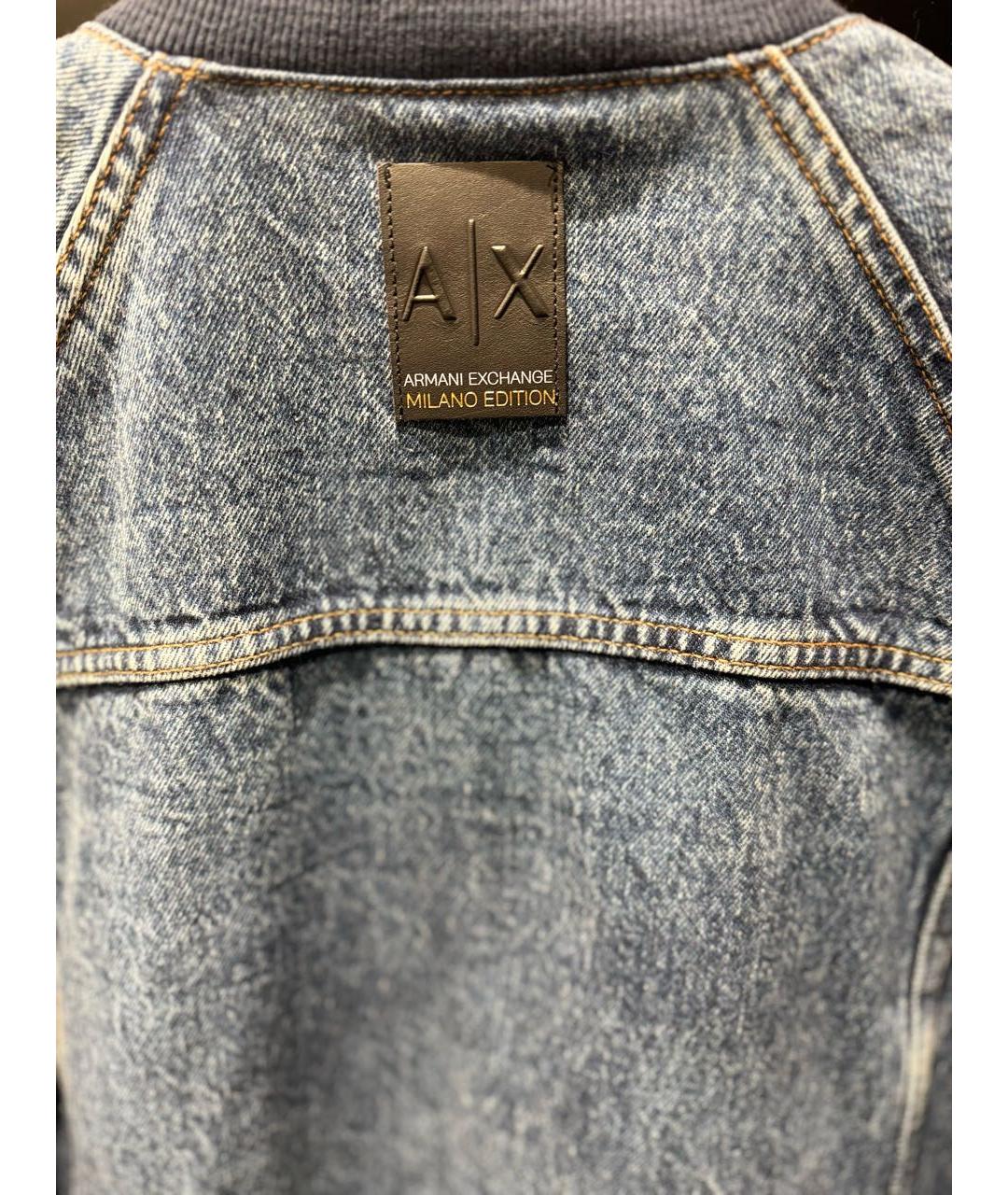 ARMANI EXCHANGE Темно-синяя деним куртка, фото 8