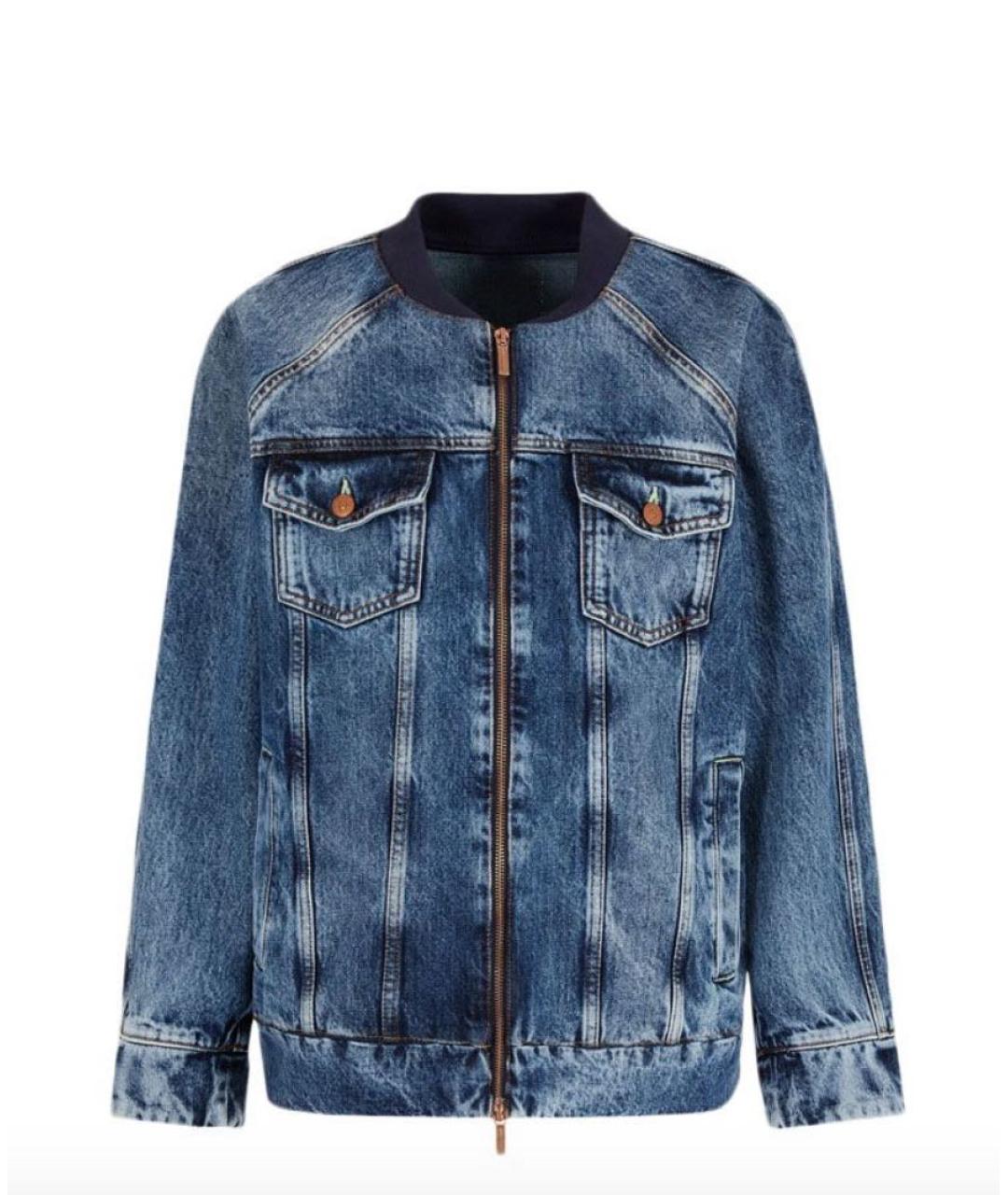 ARMANI EXCHANGE Темно-синяя деним куртка, фото 1