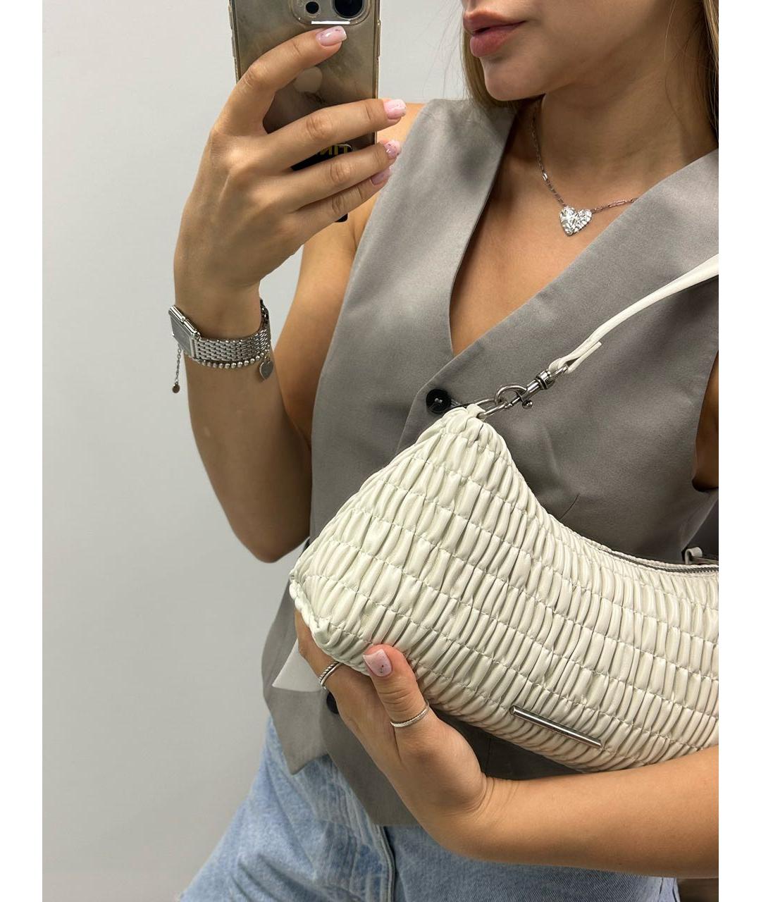 CALVIN KLEIN Бежевая сумка через плечо из искусственной кожи, фото 5