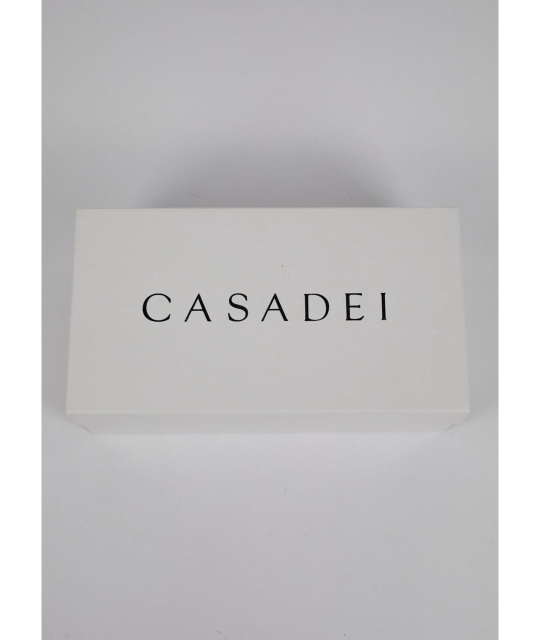 CASADEI Черные кожаные балетки, фото 7