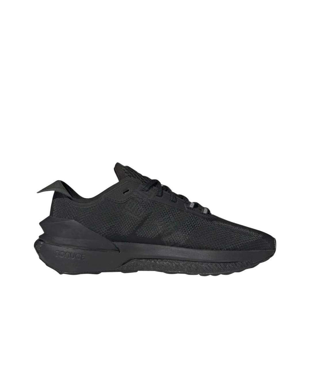 ADIDAS Черные текстильные кроссовки, фото 1