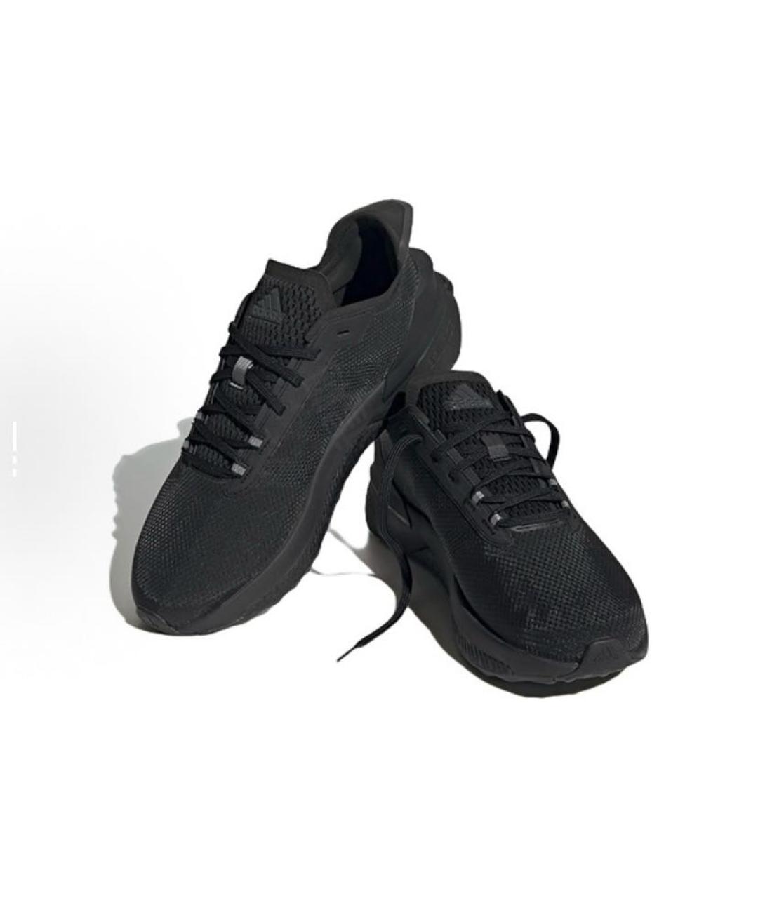 ADIDAS Черные текстильные кроссовки, фото 4