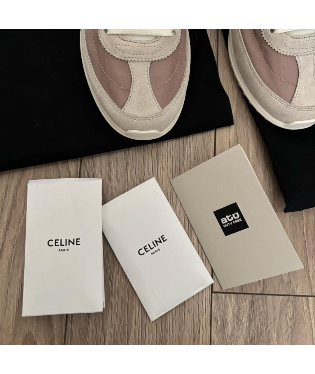CELINE Мульти текстильные кеды, фото 7
