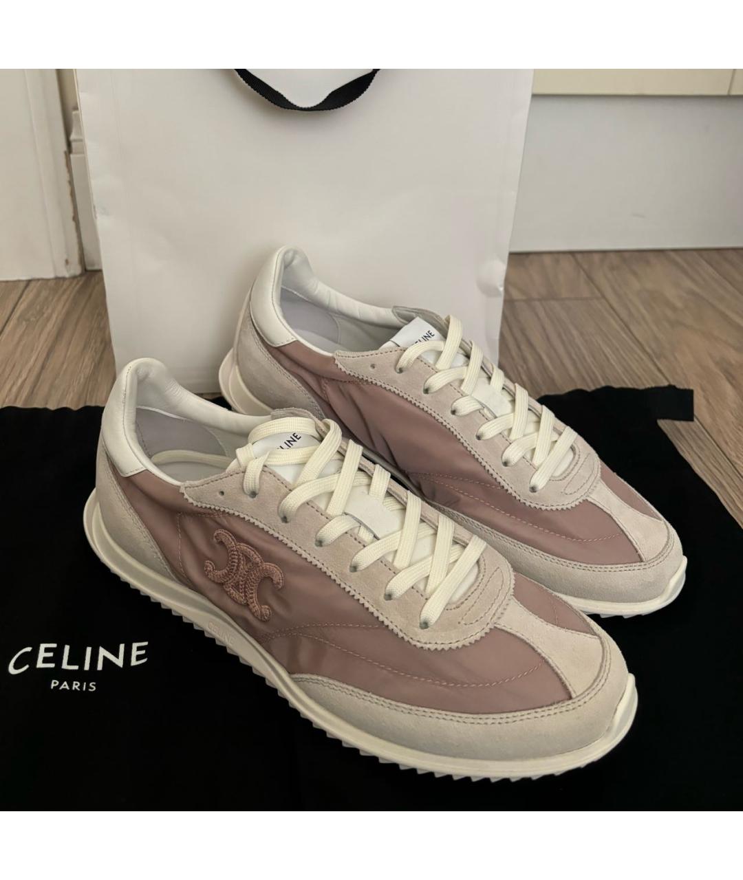 CELINE Мульти текстильные кеды, фото 6