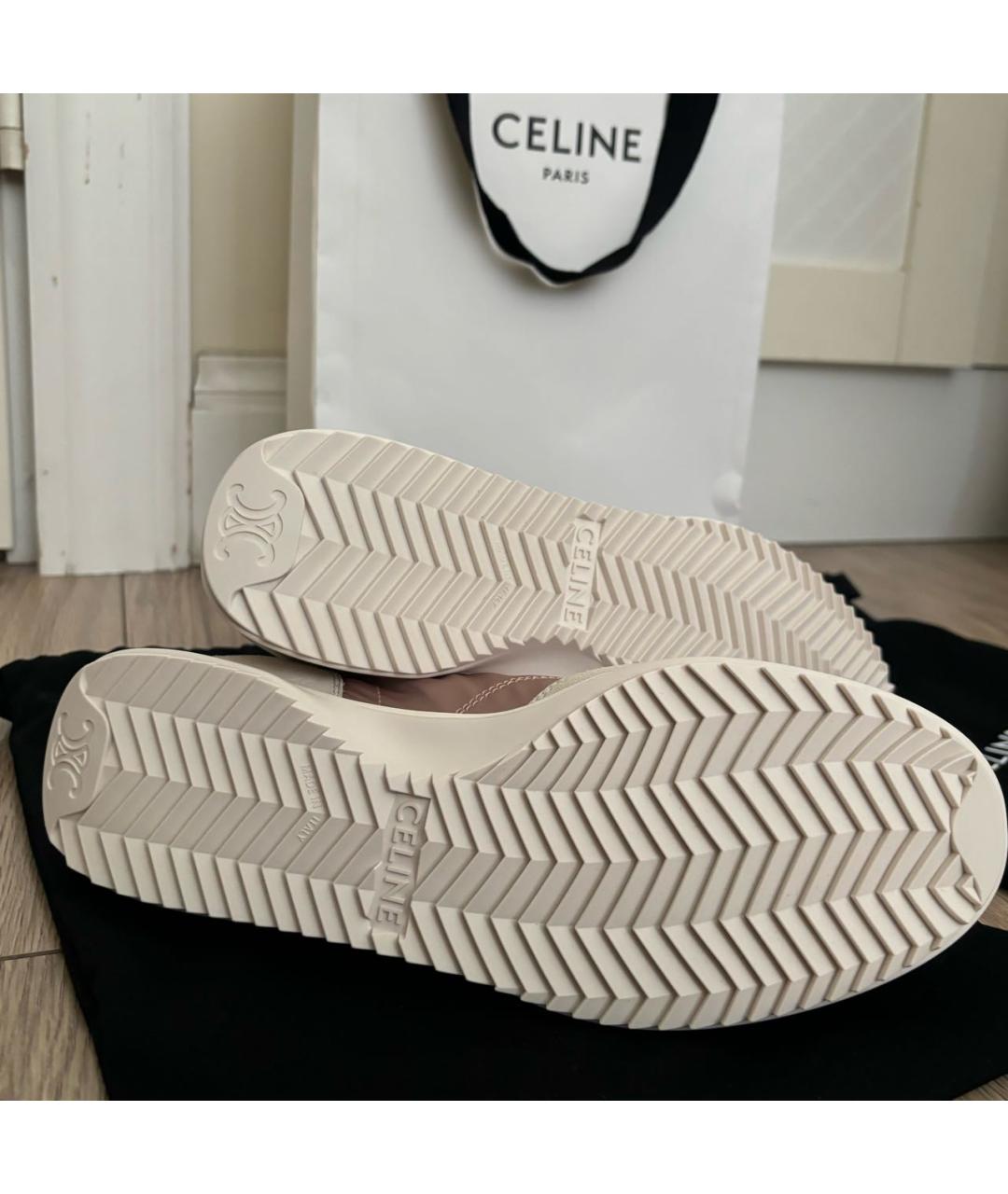 CELINE Мульти текстильные кеды, фото 5