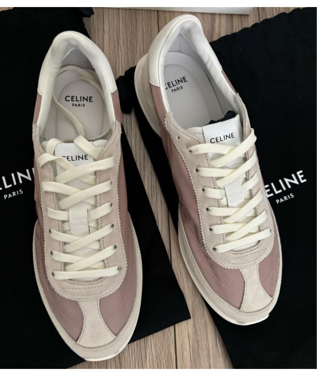 CELINE Мульти текстильные кеды, фото 2