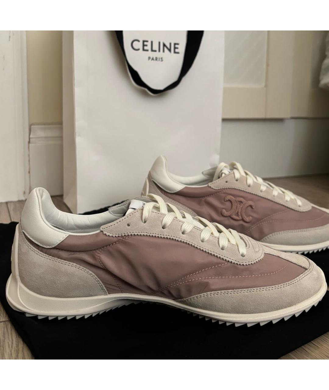 CELINE Мульти текстильные кеды, фото 3