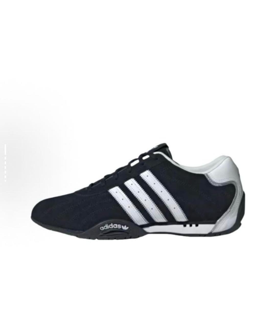 ADIDAS Черные замшевые кроссовки, фото 3