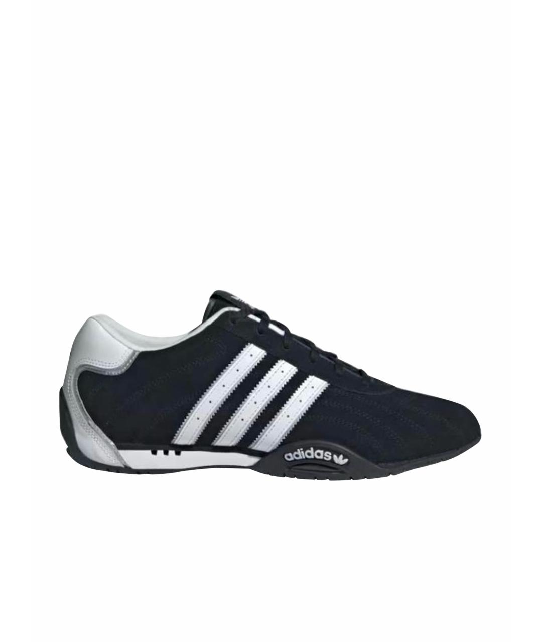 ADIDAS Черные замшевые кроссовки, фото 1