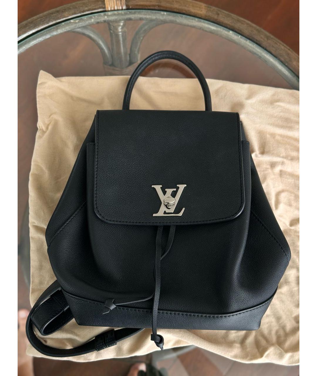LOUIS VUITTON Черный кожаный рюкзак, фото 4