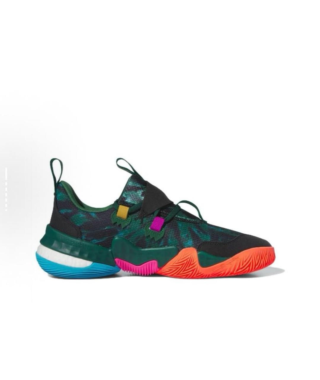 ADIDAS Зеленые текстильные кроссовки, фото 8