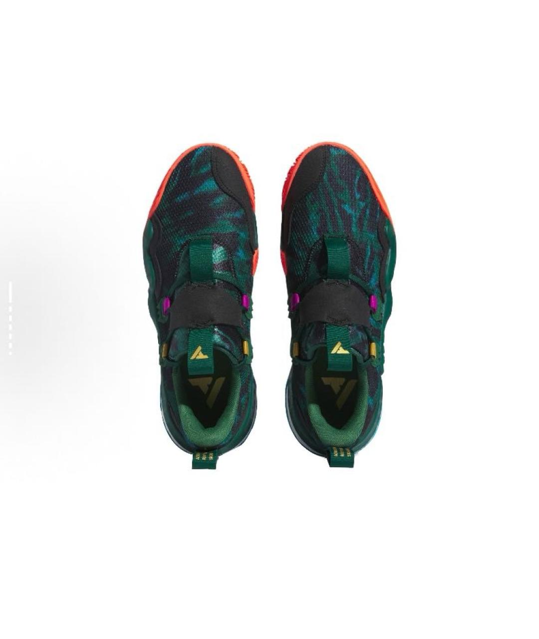 ADIDAS Зеленые текстильные кроссовки, фото 6